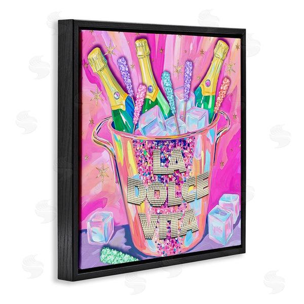Stupell Industries Jess Stempel | La Dolce Vita Champagne Wall Art