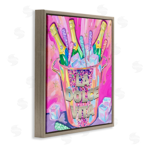 Stupell Industries Jess Stempel | La Dolce Vita Champagne Wall Art