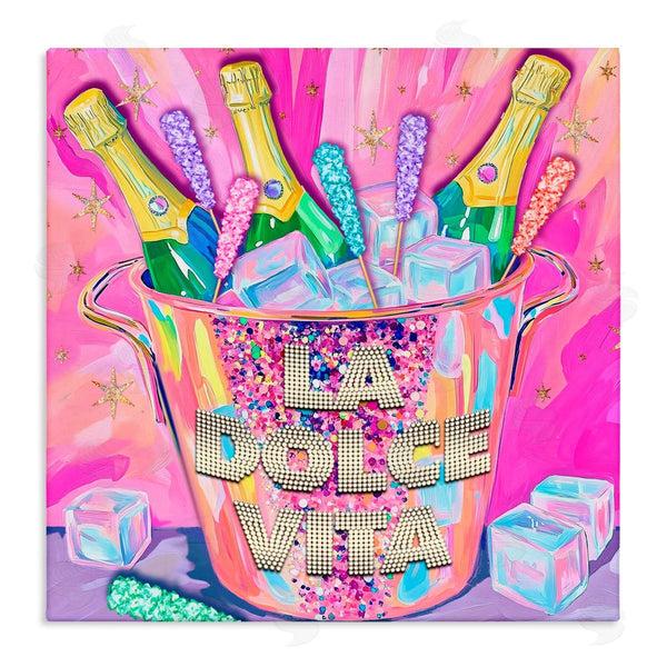 stupell industries Jess Stempel | La Dolce Vita Champagne Wall Art