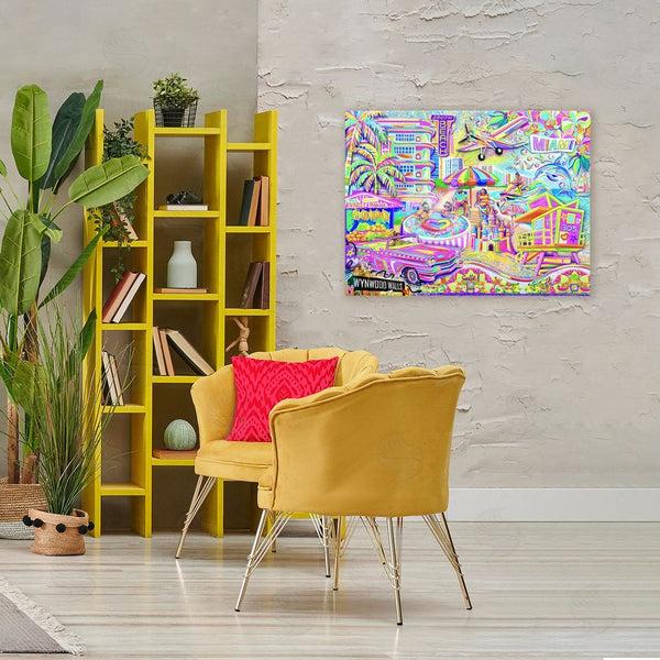 Stupell Industries Jess Stempel | Miami Fun Collage Wall Art