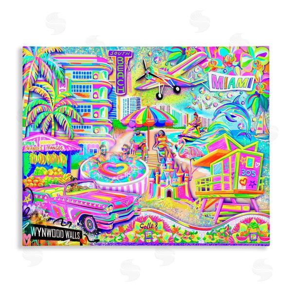 stupell industries Jess Stempel | Miami Fun Collage Wall Art