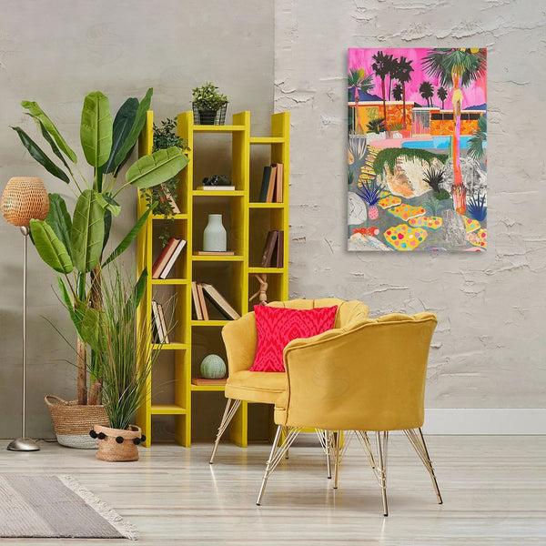 Stupell Industries Jess Stempel | Modern Tropical Villa Collage Wall Art