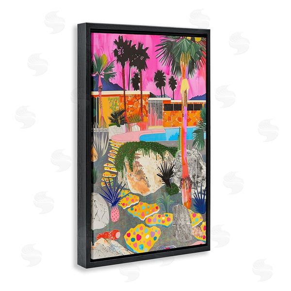 Stupell Industries Jess Stempel | Modern Tropical Villa Collage Wall Art