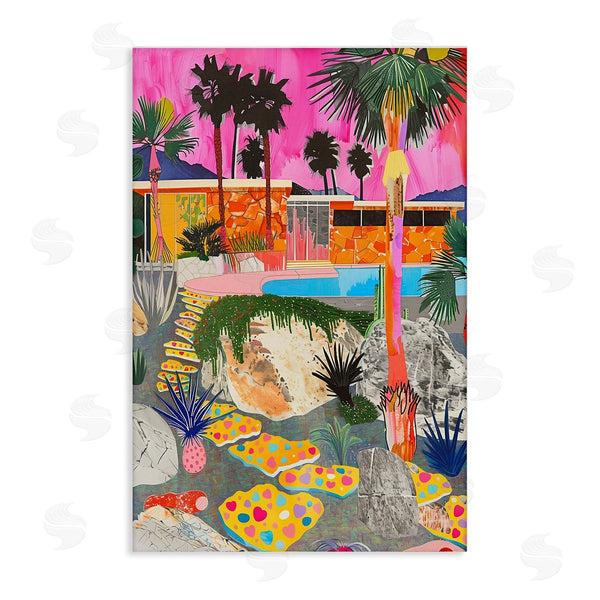stupell industries Jess Stempel | Modern Tropical Villa Collage Wall Art