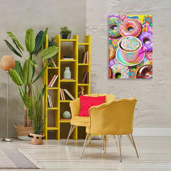 Stupell Industries Jess Stempel | Pastel Donuts & Coffee Mug Wall Art