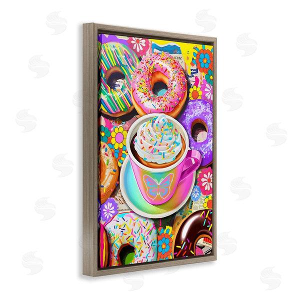 Stupell Industries Jess Stempel | Pastel Donuts & Coffee Mug Wall Art
