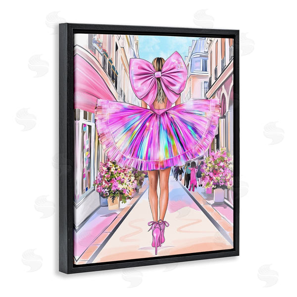 Stupell Industries Jess Stempel | Prismatic Pink Bow & Dress