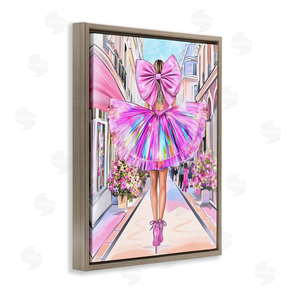 Stupell Industries Jess Stempel | Prismatic Pink Bow & Dress