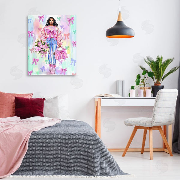 Stupell Industries Jess Stempel | Trendy Ribbon Fashion Wall Art