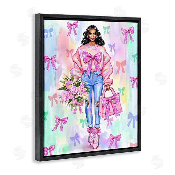 Stupell Industries Jess Stempel | Trendy Ribbon Fashion Wall Art