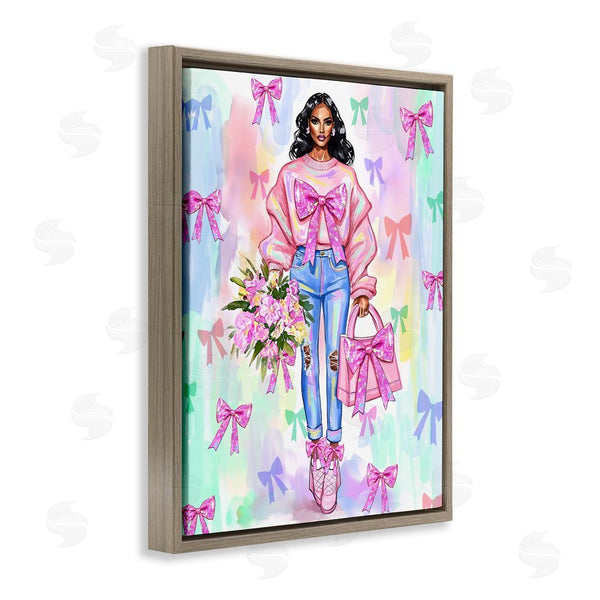 Stupell Industries Jess Stempel | Trendy Ribbon Fashion Wall Art