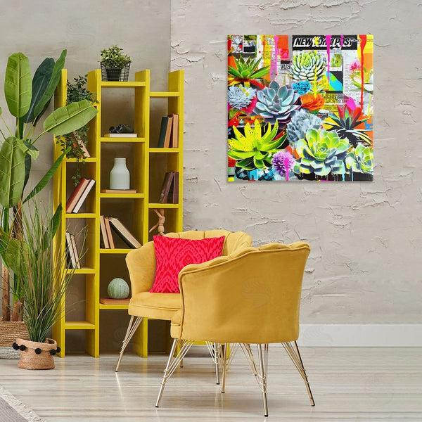 Stupell Industries Jess Stempel | Urban Graffiti Succulents Wall Art