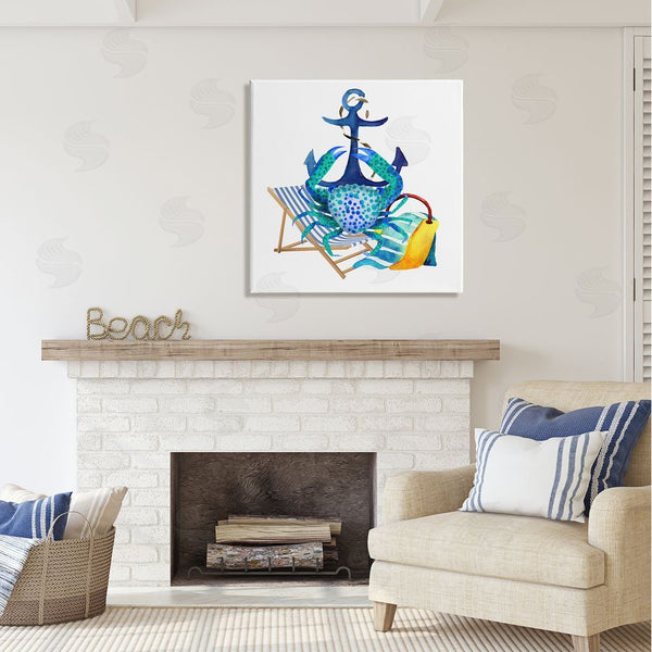 Stupell Industries Jesse Keith | Anchor & Beach Crab Wall Art