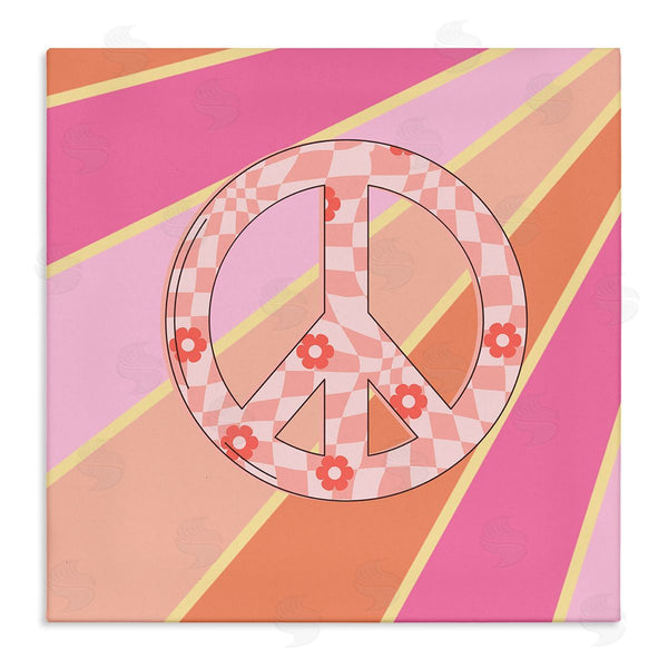 stupell industries Jesse Keith | Beaming Floral Peace Symbol