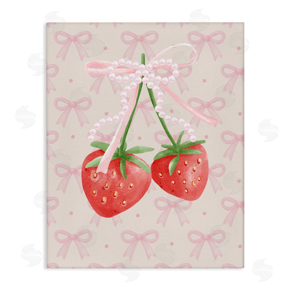 stupell industries Jesse Keith | Bows & Berries Strawberry Wall Art