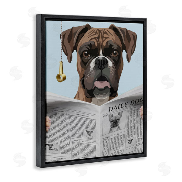 Stupell Industries Jesse Keith | Boxer News Bathroom Humor