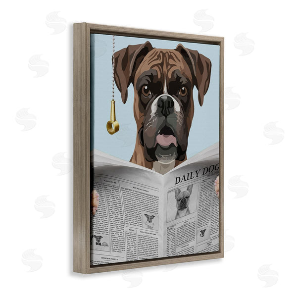 Stupell Industries Jesse Keith | Boxer News Bathroom Humor