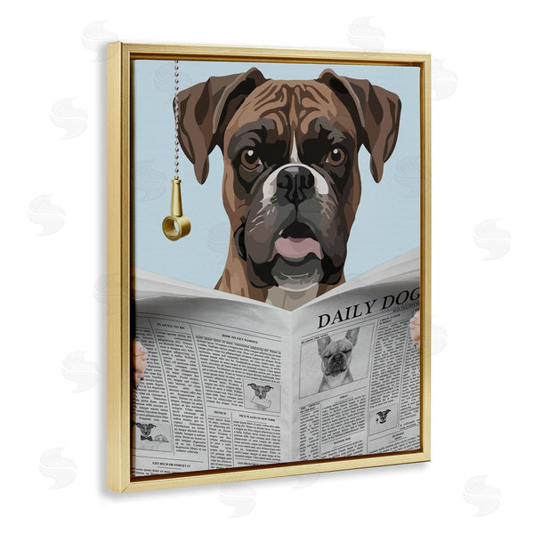 Stupell Industries Jesse Keith | Boxer News Bathroom Humor