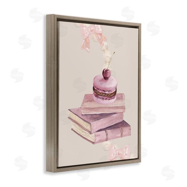 Stupell Industries Jesse Keith | Cherry Macaron On Book Stack Wall Art