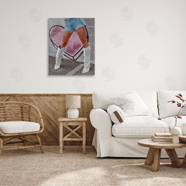 Stupell Industries Jesse Keith | Chic Cowgirl & Heart Wall Art
