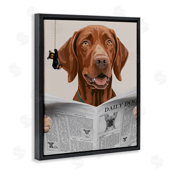 Stupell Industries Jesse Keith | Daily Hound Bathroom Humor