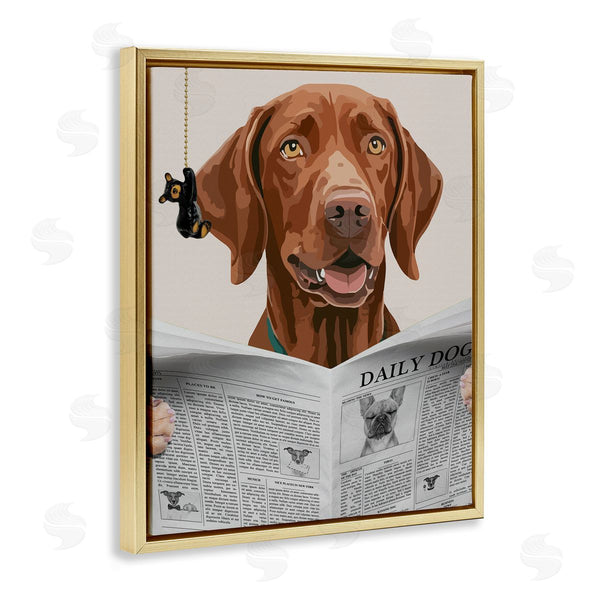 Stupell Industries Jesse Keith | Daily Hound Bathroom Humor