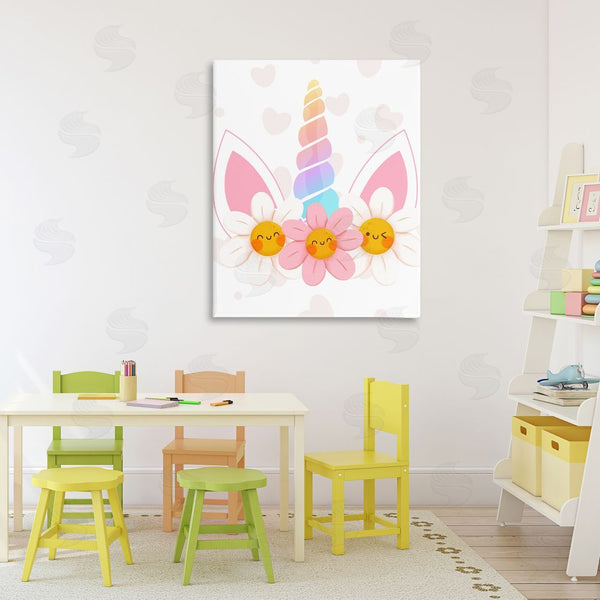 Stupell Industries Jesse Keith | Daisy Unicorn With Hearts Wall Art