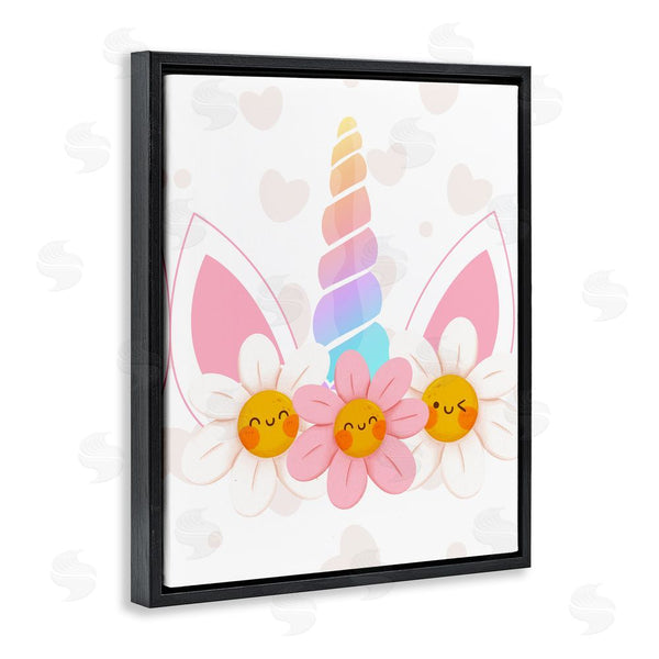 Stupell Industries Jesse Keith | Daisy Unicorn With Hearts Wall Art