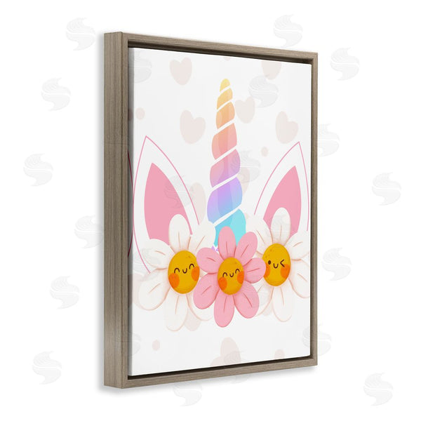 Stupell Industries Jesse Keith | Daisy Unicorn With Hearts Wall Art