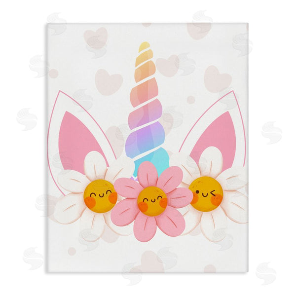 stupell industries Jesse Keith | Daisy Unicorn with Hearts Wall Art