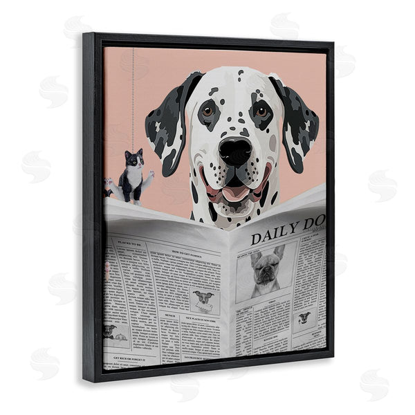 Stupell Industries Jesse Keith | Dalmatian Daily Bathroom Humor