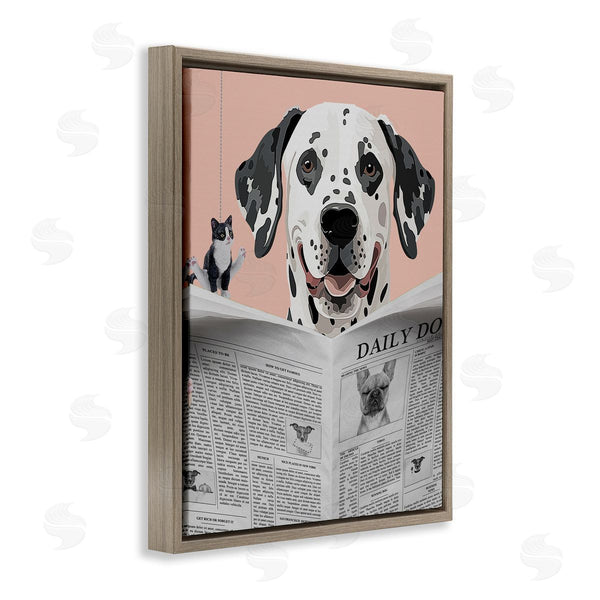 Stupell Industries Jesse Keith | Dalmatian Daily Bathroom Humor