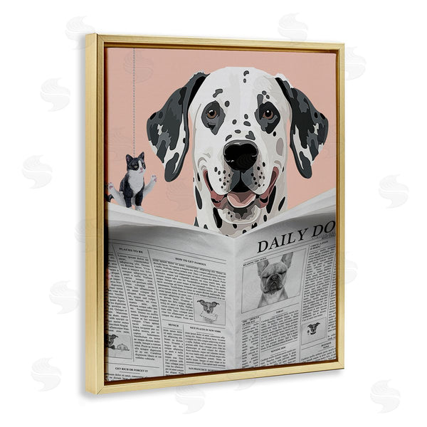 Stupell Industries Jesse Keith | Dalmatian Daily Bathroom Humor