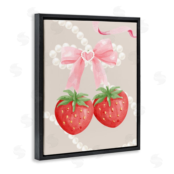 Stupell Industries Jesse Keith | Feminine Strawberry Pearls Wall Art