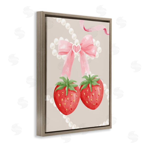 Stupell Industries Jesse Keith | Feminine Strawberry Pearls Wall Art