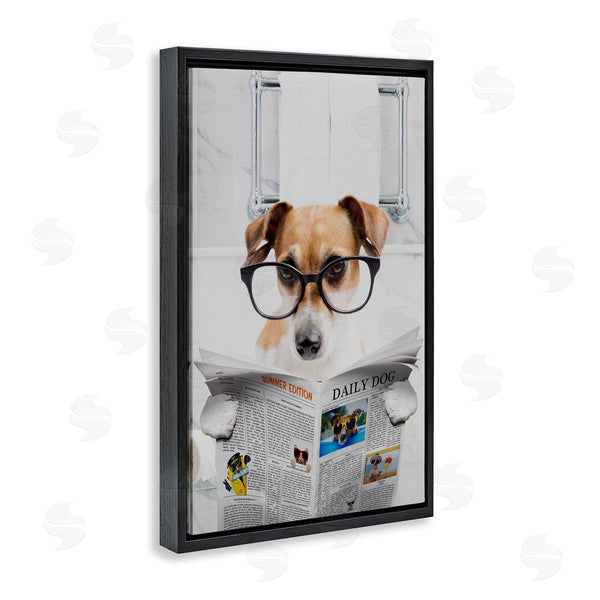 Stupell Industries Jesse Keith | Hound Concentration Bath Humor