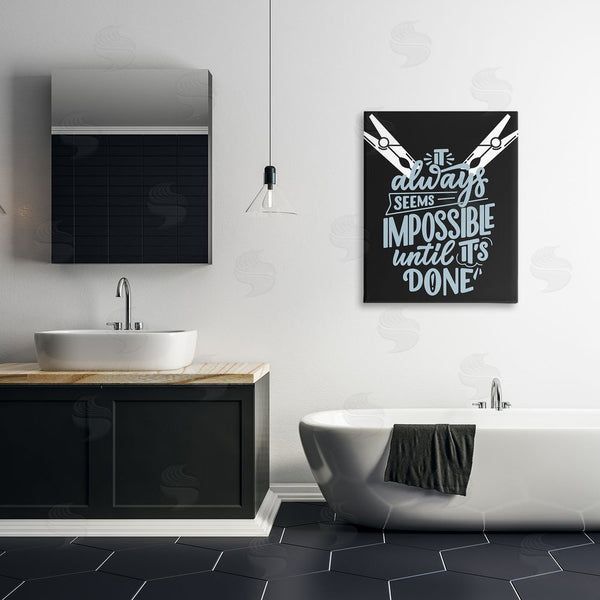 Stupell Industries Jesse Keith | Impossible Until It's Done Wall Art