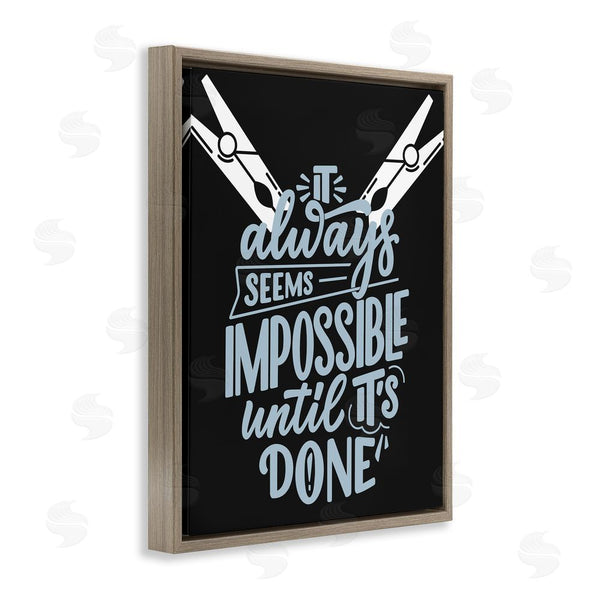 Stupell Industries Jesse Keith | Impossible Until It's Done Wall Art