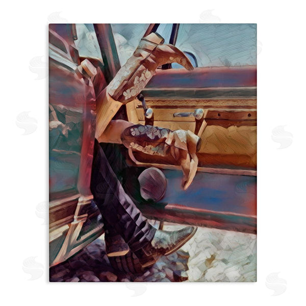 stupell industries Jesse Keith | Kissing Couple in Car Wall Art