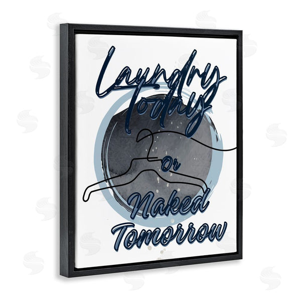 Stupell Industries Jesse Keith | Laundry Phrase With Hanger Contour Wall Art