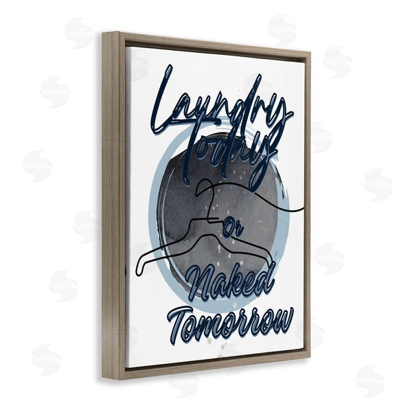 Stupell Industries Jesse Keith | Laundry Phrase With Hanger Contour Wall Art