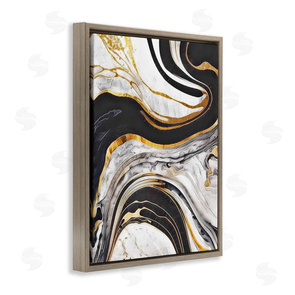 Stupell Industries Jesse Keith | Marbled Fluid Gold Accent Wall Art