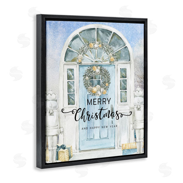 Stupell Industries Jesse Keith | Merry Christmas Blue Door