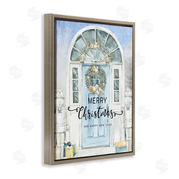 Stupell Industries Jesse Keith | Merry Christmas Blue Door