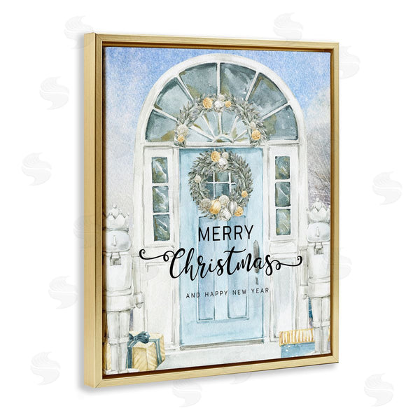 Stupell Industries Jesse Keith | Merry Christmas Blue Door