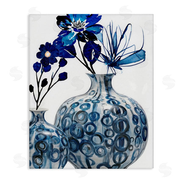 stupell industries Jesse Keith | Modern Blue Floral Ornate Vase Wall Art