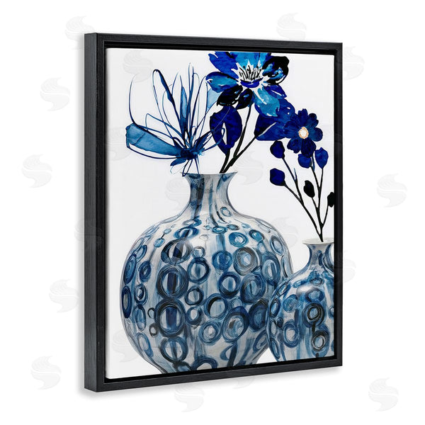 Stupell Industries Jesse Keith | Modern Blue Flower Arrangement Wall Art