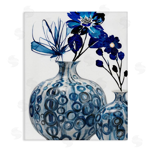 stupell industries Jesse Keith | Modern Blue Flower Arrangement Wall Art