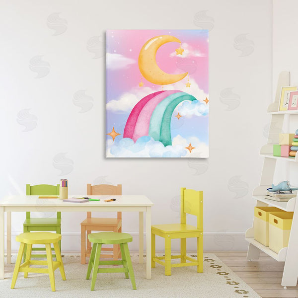 Stupell Industries Jesse Keith | Moon Rainbow In Clouds Wall Art