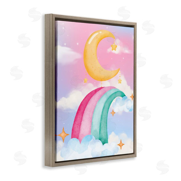 Stupell Industries Jesse Keith | Moon Rainbow In Clouds Wall Art